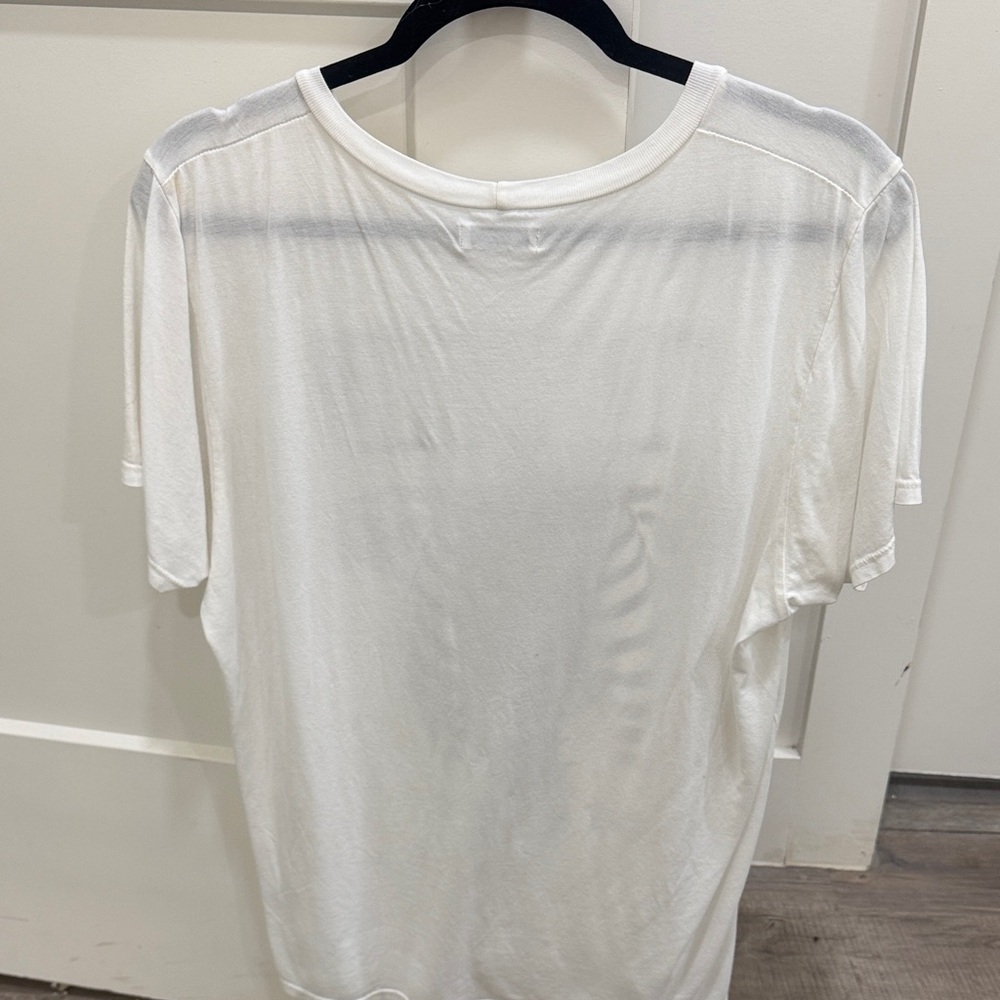 Lauren Moshi White Graphic Tee - Picture 4 of 4